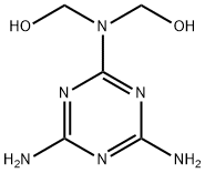 [(4,6-diamino-1,3,5-triazin-2-yl)imino]bismethanol Structure