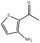 2-アセチル-3-アミノチオフェン 化学構造式