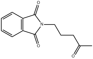 2-(4-オキソペンチル)-1H-イソインドール-1,3(2H)-ジオン 化学構造式