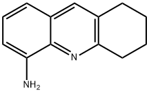 1,2,3,4-テトラヒドロ-5-アクリジンアミン 化学構造式