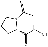 2-Pyrrolidinecarboxamide,1-acetyl-N-hydroxy-,(S)-(9CI) Structure