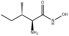 Pentanamide, 2-amino-N-hydroxy-3-methyl-, (S-(R*,R*))- Structure