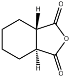 (-)-trans-1,2-シクロヘキサンジカルボン酸無水物 化学構造式