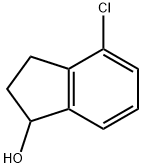 4-氯-2,3-二氢-1H-茚-1-醇 结构式