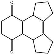 1,2,3,4,5,6,6a,6b,8,9,10a,10b-Dodecahydrobenz[e]-as-indacene-7,10-dione Struktur