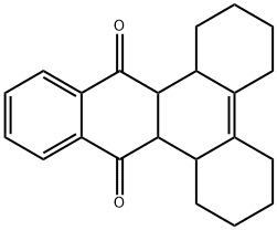 1,2,3,4,5,6,7,8,8a,8b,14a,14b-Dodecahydrobenzo[b]triphenylene-9,14-dione Struktur