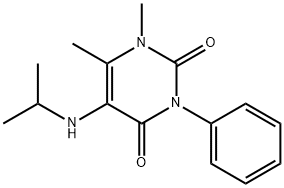 Uracil, 5-(isopropylamino)-1,6-dimethyl-3-phenyl- Structure