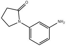 1-(3-アミノフェニル)ピロリジン-2-オン 化学構造式