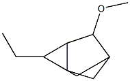 Trixyclo[2.2.1.02.6]heptane, 1-ethyl-3-methoxy Struktur