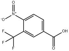 4-硝基-3-(三氟甲基)苯甲酸,320-38-7,结构式
