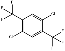 1,4-DICHLORO-2,5-BIS-TRIFLUOROMETHYL-BENZENE,320-55-8,结构式