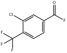 3-CHLORO-4-(TRIFLUOROMETHYL)BENZOYL FLUORIDE Struktur