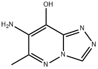 4-amino-3-methyl-1,2,7,8-tetrazabicyclo[4.3.0]nona-3,6,8-trien-5-one 结构式
