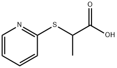 2-(ピリジン-2-イルチオ)プロパン酸 化学構造式