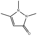 1,2,3-Trimethyl-1H-pyrazole-5(2H)-one 结构式