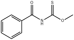 苯甲酰基硫代氨基甲酸 O-甲酯 结构式