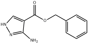 苄基5-氨基吡唑-4-羧酸酯, 32016-28-7, 结构式