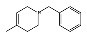 1-ベンジル-4-メチル-1,2,3,6-テトラヒドロピリジン 化学構造式