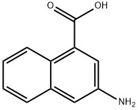 3-氨基-1-萘甲酸 结构式