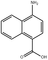 4-アミノ-1-ナフトエ酸 化学構造式