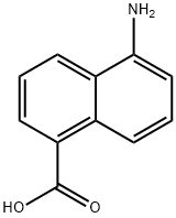5-氨基萘-1-甲酸, 32018-88-5, 结构式