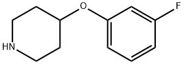 4-(3-フルオロフェノキシ)ピペリジン 化学構造式