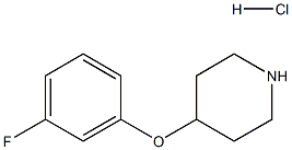 4-(3-氟苯氧基)哌啶(HCL), 3202-36-6, 结构式