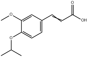 (2E)-3-(4-ISOPROPOXY-3-METHOXYPHENYL)ACRYLIC ACID Structure