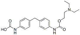 [Methylenebis(4,1-phenylene)]bis[carbamic acid 2-(diethylamino)ethyl] ester Structure