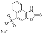 sodium 1,2-dihydro-2-thioxonaphth[1,2-d]oxazole-5-sulphonate 结构式