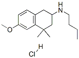 N-butyl-6-methoxy-4,4-dimethyl-tetralin-2-amine hydrochloride Structure