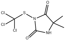 5,5-Dimethyl-3-[(trichloromethyl)thio]-2,4-imidazolidinedione Struktur