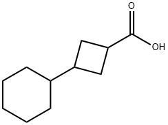 3-シクロヘキシルシクロブタンカルボン酸 化学構造式
