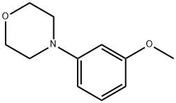 4-(3-Methoxyphenyl)morpholine 结构式