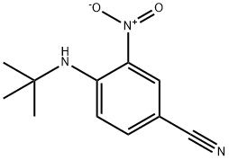 4-(tert-ButylaMino)-3-nitrobenzonitrile Struktur