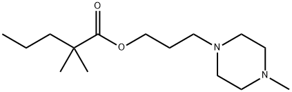 2,2-Dimethylvaleric acid 3-(4-methyl-1-piperazinyl)propyl ester 结构式