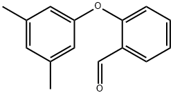 2-(3,5-ジメチルフェノキシ)ベンズアルデヒド 化学構造式