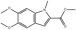 methyl 5,6-dimethoxy-1-methyl-1H-indole-2-carboxylate Structure