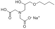 N-(3-N-BUTOXY-2-HYDROXYPROPYL)IMINODIACETIC ACID MONOSODIUM SALT Structure