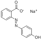 2-[(4-ヒドロキシフェニル)アゾ]安息香酸ナトリウム 化学構造式