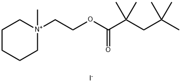Valeric acid, 2,2,4,4-tetramethyl-, 2-piperidinoethyl ester, methiodid e Structure