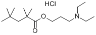 Valeric acid, 2,2,4,4-tetramethyl-, 3-diethylaminopropyl ester, hydroc hloride Struktur