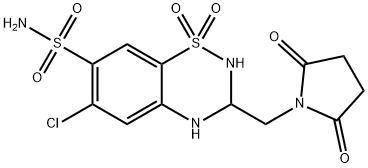 舒美噻嗪,32059-27-1,结构式