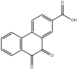 9,10-Dioxo-9,10-dihydrophenanthrene-2-carboxylic acid 结构式