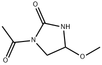 2-Imidazolidinone, 1-acetyl-4-methoxy- (9CI) Struktur