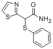 alpha-Phenylthio-2-thiazoleacetamide Structure