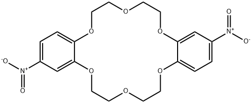 反-4,5'-二硝基二苯并-18-冠-6 结构式