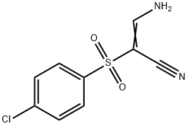 3-AMINO-2-[(4-CHLOROPHENYL)SULFONYL]ACRYLONITRILE Structure
