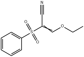 3-ETHOXY-2-(PHENYLSULFONYL)ACRYLONITRILE Struktur