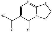 5-オキソ-2,3-ジヒドロ-5H-ピリミド[2,1-B][1,3]チアゾール-6-カルボン酸 化学構造式